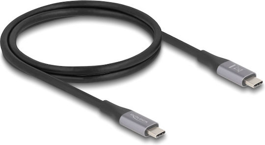 DeLock USB 4 Video Cable USB-C male - USB-C 240W PD Μαύρο 1m 81191