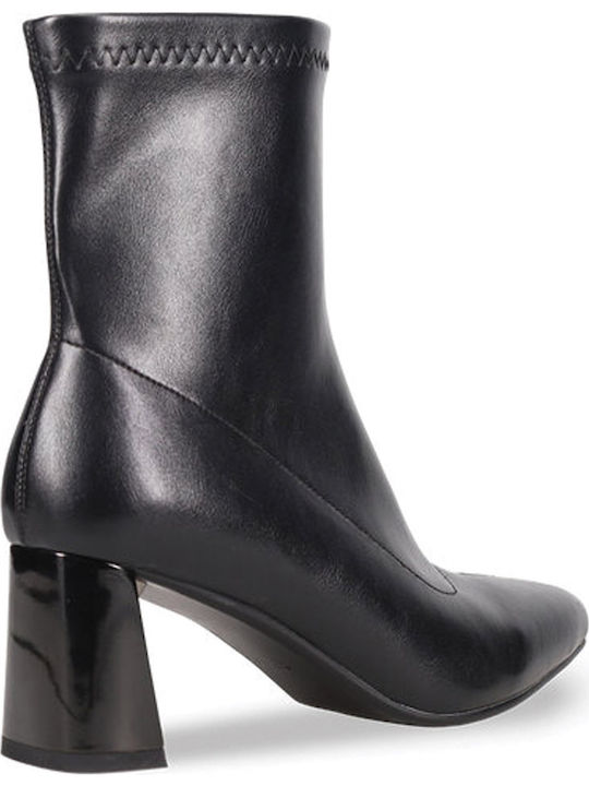 Women's Ankle Boots with Medium Heel Black