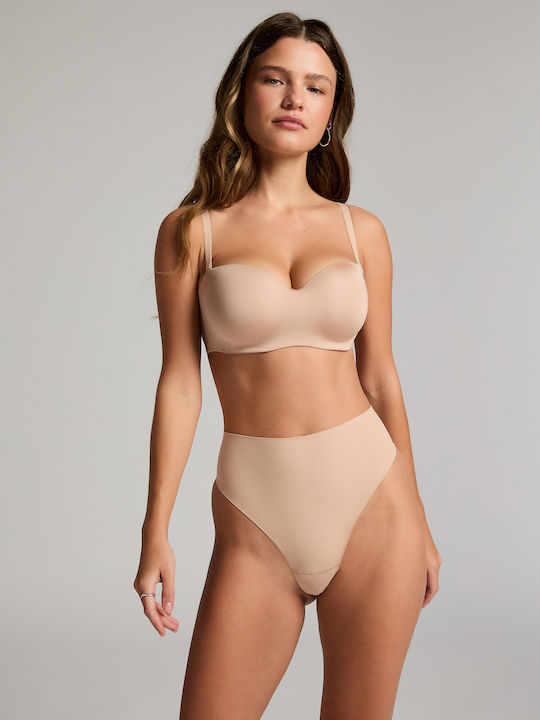 Hunkemöller Balconette Push Up Balconette Strapless Bra Rugby Tan