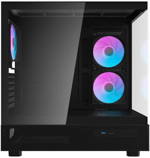 Darkflash DPX90 Gaming Midi Tower Computer Case with Window Panel Black