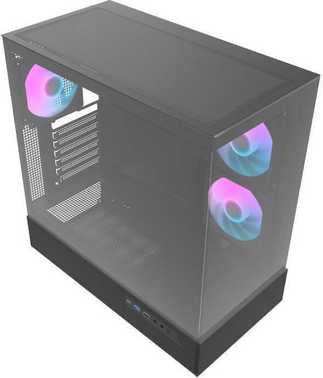 Darkflash DPX90 Gaming Middle Tower Carcasă Calculator cu Fereastră Laterală Negru