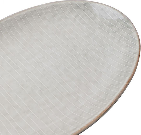 Butlers Henley Teller Untiefe Oval Keramik Gray 30x20.9cm