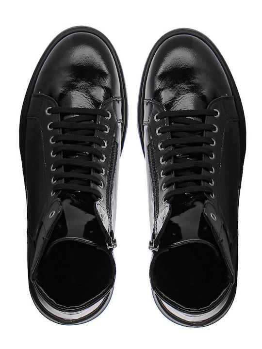 Leder Herrenstiefel Schwarz