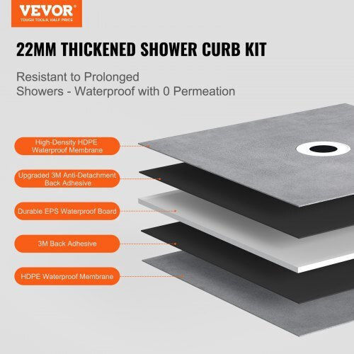 Vevor Ceramic Shower 91.4x91.4cm