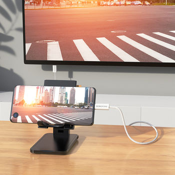 Borofone Cable HDMI male - USB-C male 1m Λευκό