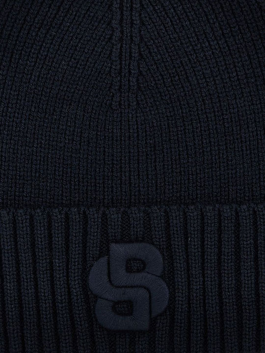 Beanie Unisex Σκούφος Πλεκτός σε Μπλε χρώμα