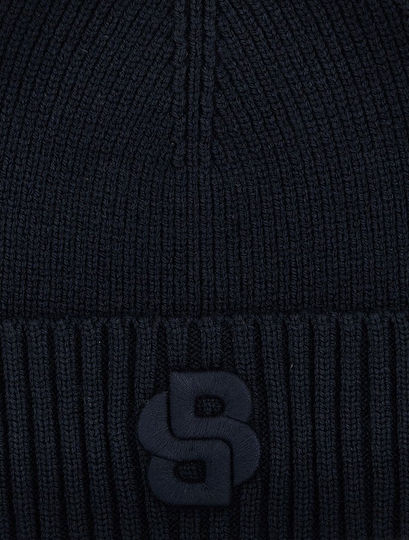 Beanie Unisex Beanie Gestrickt in Blau Farbe