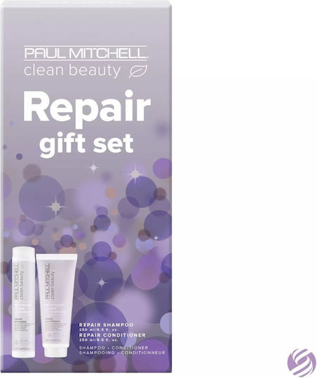 Paul Mitchell Repair Hair Care Set for Reconstruction & Nourishment for Damaged Hair with Shampoo and Conditioner 2pcs