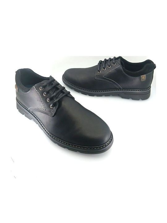 Men's Leather Casual Shoes Black