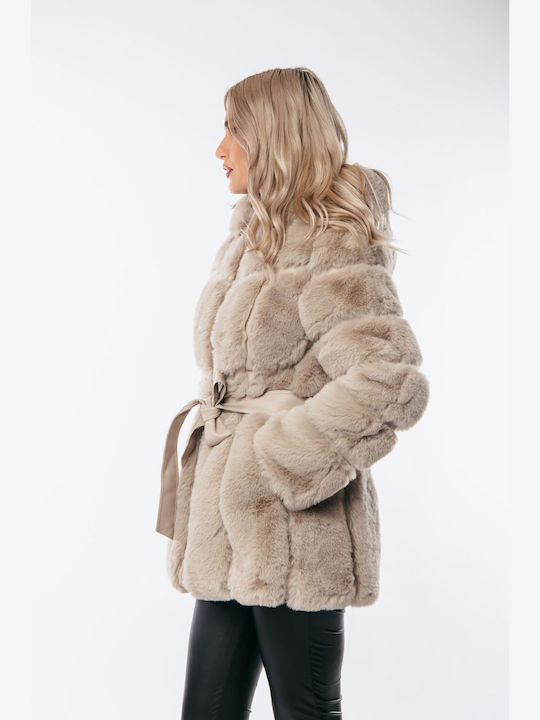 Women's Short Fur Black