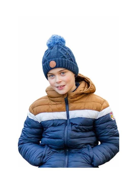 Cabaia Kids Beanie Knitted Blue