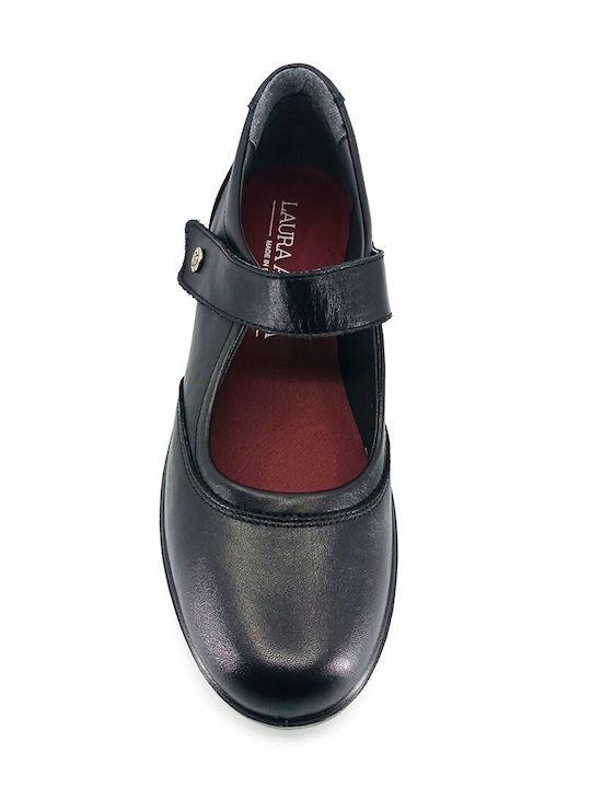Leather Ballerinas Black