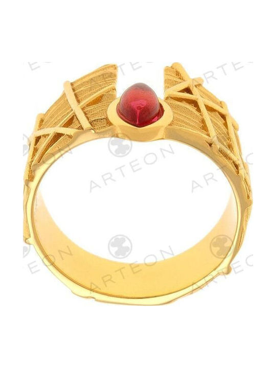 Arteon Damen Ring mit Steinen Vergoldet