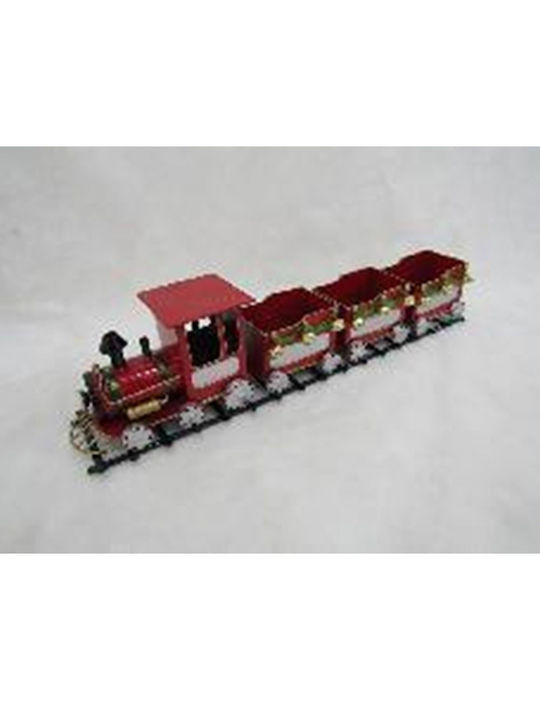 Iliadis Christmas Metal Figure Train Red Height 58cm