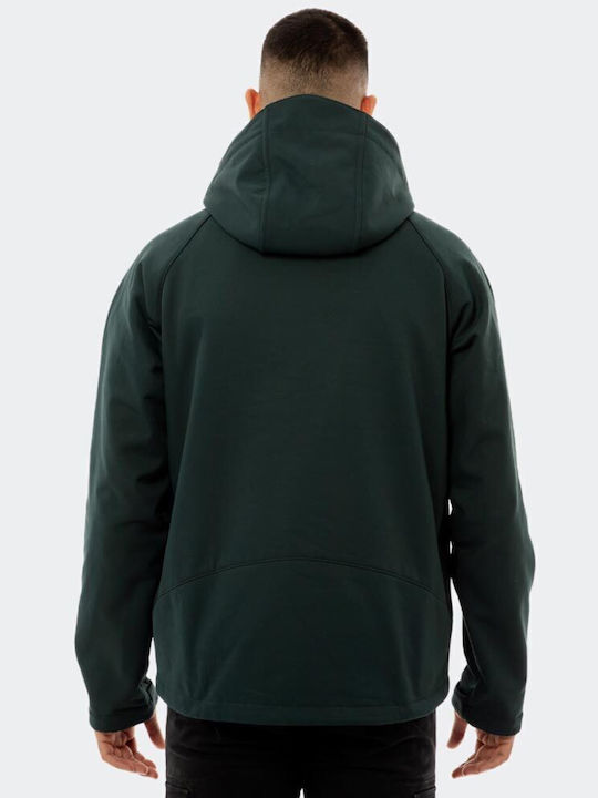 Winter Jacke Softshell Wasserdicht und Winddicht Dark Green
