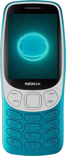 Nokia 3210 Dual SIM Κινητό με Κουμπιά (Ελληνικό Μενού) Scuba Blue
