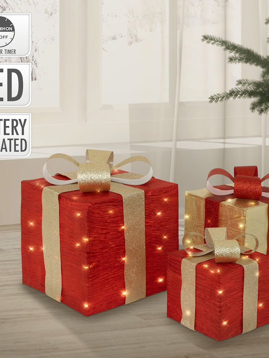 Beleuchtete Weihnachtsfigur Box 3 Stück