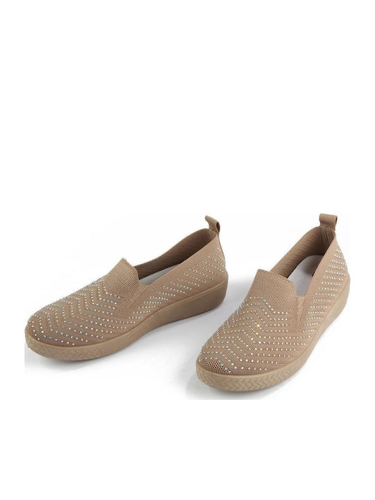 Women's Slip-Ons Beige