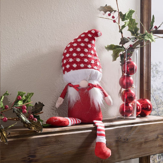Teoran Weihnachtliche Figur Elf Rot Länge 8cm