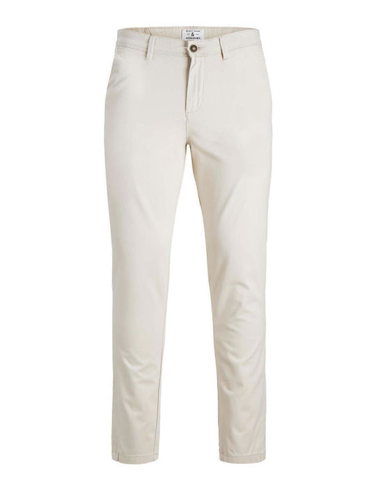 MARCO Chino Elastic Trousers In Slim Fit White