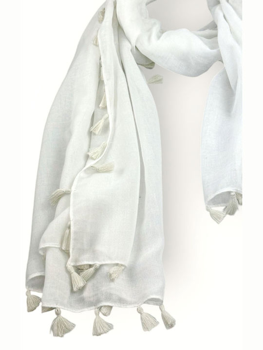 Verde Women's Scarf White