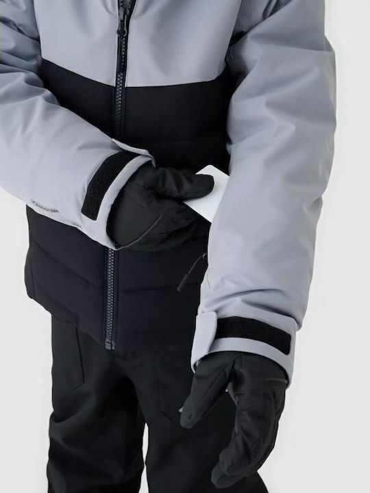 Kids' Sports Jacket Windproof with Hood Black