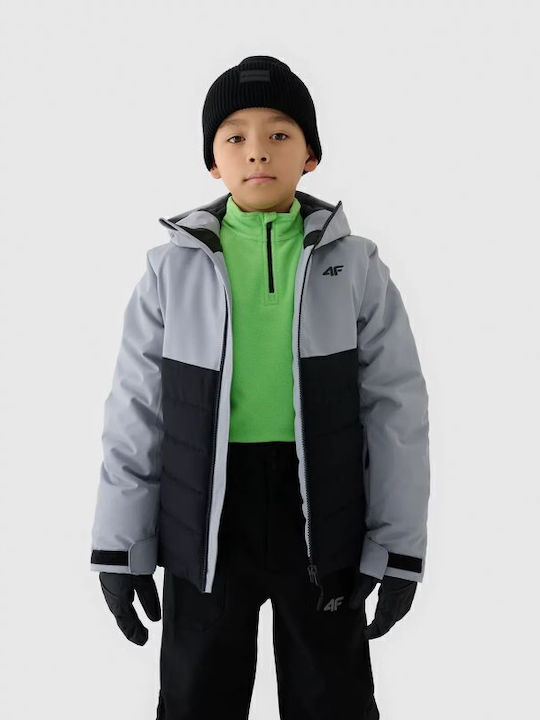 Kids' Sports Jacket Windproof with Hood Black