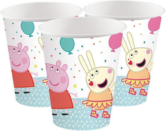 Amscan Peppa Pig Glass for Party 8pcs