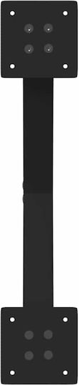 Dining Table Legs X Shape 2 Pieces Black 60x72-73 Cm Steel Black 4012912