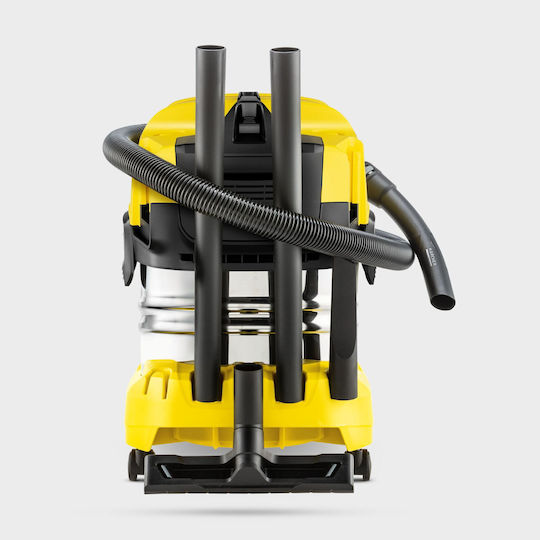 Karcher WD 4-18 S Dual V-20/22 Rechargeable Vacuum Wet / Dry Without Charger and Battery with Stainless Bin 20lt