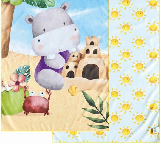 Kentia Float Kids Beach Towel Light Blue 140x70cm