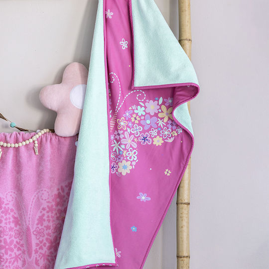 Πετσέτα Θαλάσσης 2 Οψεων 70x140 Nima Kids Anabella Pink 100% Βαμβακερό