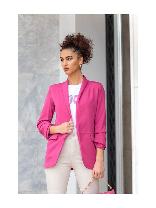 Fuchsia Jacket with Vettes Fuchsia