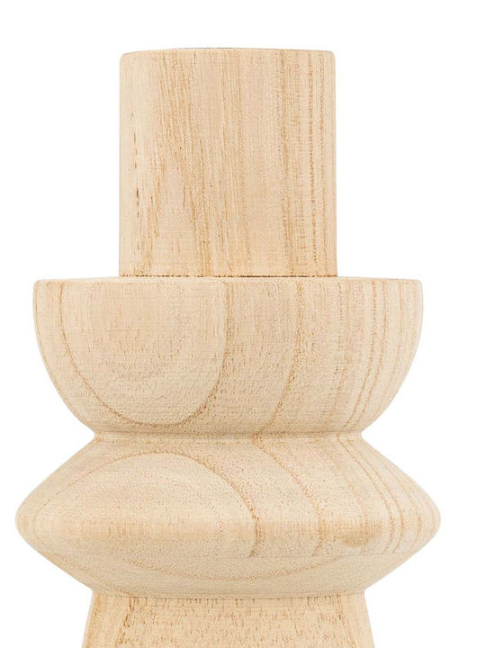 Candle Holders Set of 2 Pcs A-s Uma 204242 Wooden