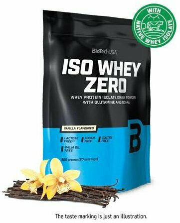 Biotech USA Iso Whey Zero Πρωτεΐνη Ορού Γάλακτος Χωρίς Γλουτένη & Λακτόζη με Γεύση Βανίλια 500gr