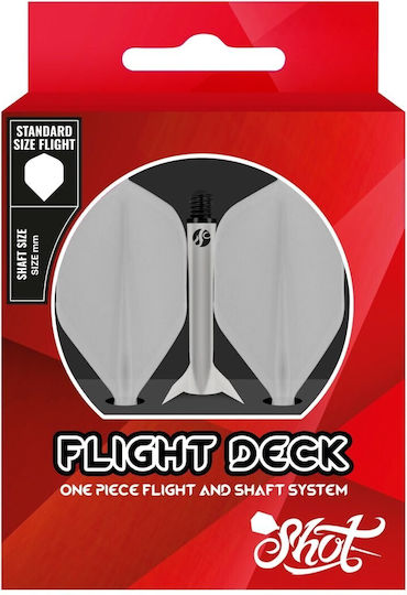 Shot Flight Deck One Piece Purple Short No.2 Пера за дартс, Φτερά για Βελάκια Дартс