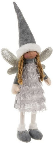 Ruhhy Christmas Plastic Figure Fairy Gray Height 40cm