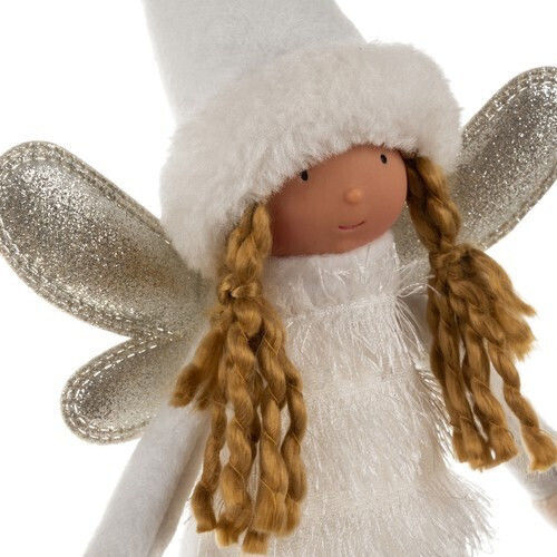 Ruhhy Weihnachtliche Kunststoff Figur Fee Weiß Höhe 40cm