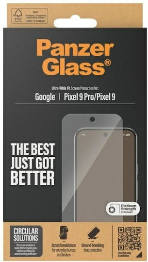 PanzerGlass Tempered Glass (Google Pixel 9, Google Pixel 9 Pro)