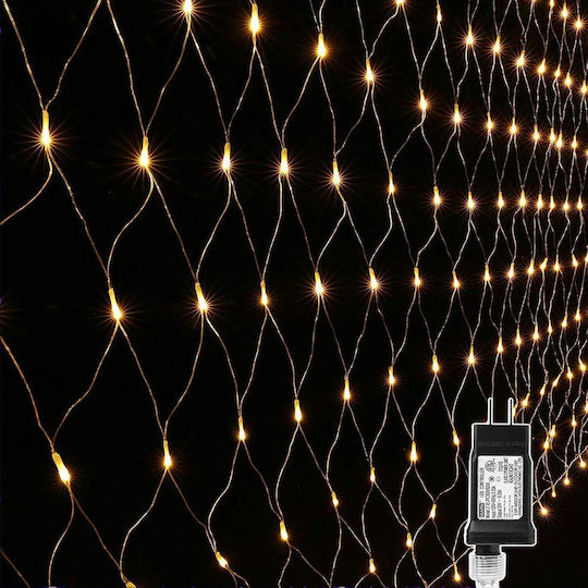 100 Lights LED 3m. x 150cm Warm White type Net 1pcs