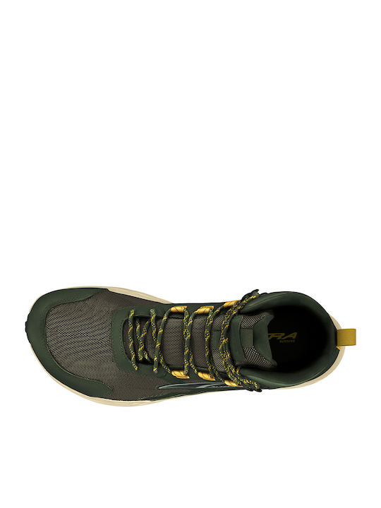 Altra Timp 5 Hiker Ανδρικά Ορειβατικά Μποτάκια Αδιάβροχα με Μεμβράνη Gore-Tex Πράσινα