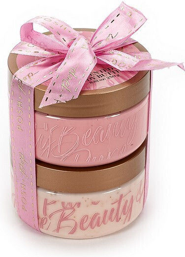 Tri-Coastal Design Strawberry Cream Skin Care Set for Moisturizing & Body Cleaning 2pcs