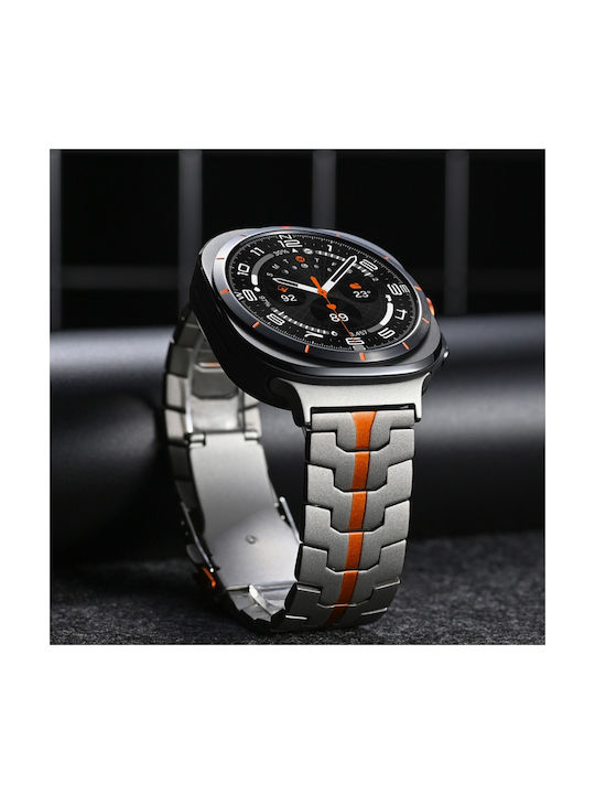 Techsuit Curea Oțel inoxidabil Gri (Samsung Galaxy Watch Ultra 47mm, Samsung)