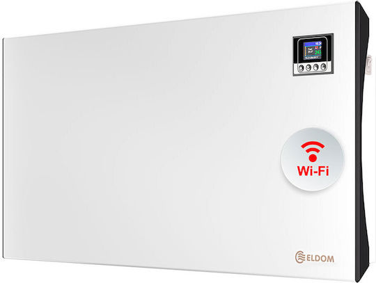 Eldom Конвектор Стена 3000W с Електронен Термостат и WiFi 121.6x45.3см Бял