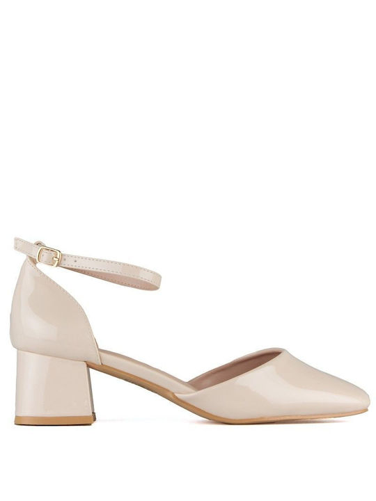 Silia D Pumps mit Riemchen Beige