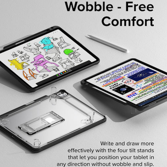 Ringke Fusion Sketch Stand Back Cover Smoke Black