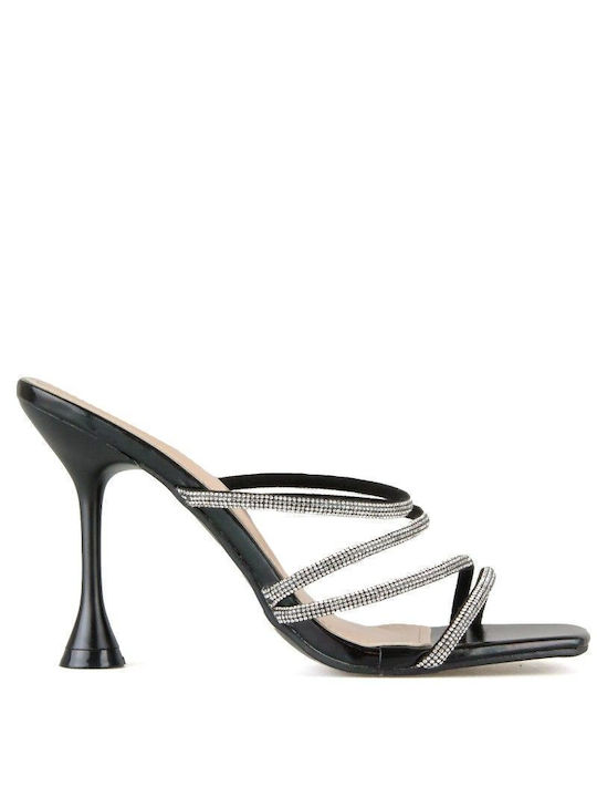 Silia D Women's Sandals with Strass Black