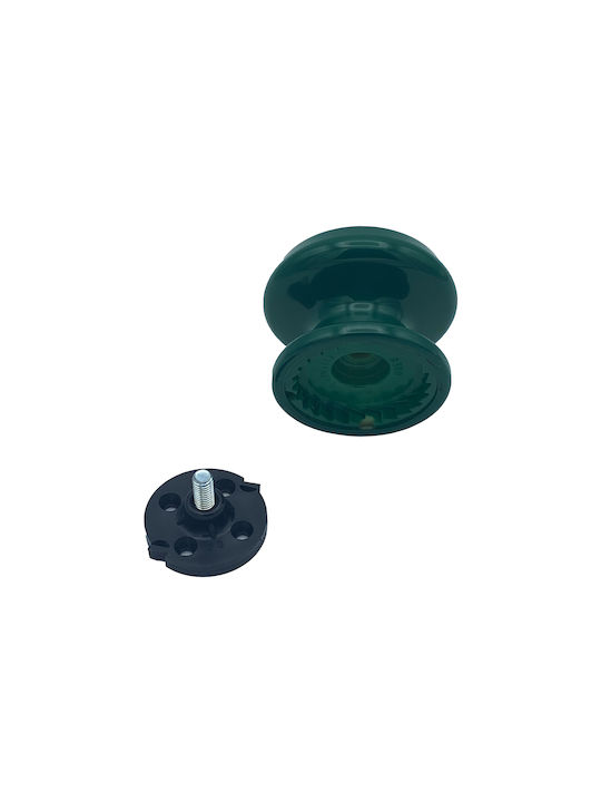Saguatti Italy Fixed Centre Front Door Knob Polished Green Ø70