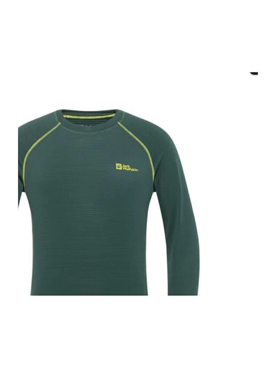 Jack Wolfskin Ισοθερμική Μπλούζα Πράσινη
