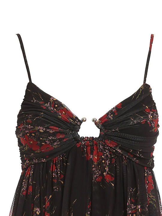 Damen Sommer Bluse mit Trägern Black